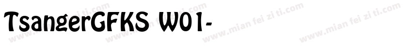 TsangerGFKS W01字体转换